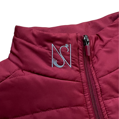 Crimson Comfort Quilted Warmth Vest