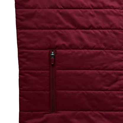 Crimson Comfort Quilted Warmth Vest